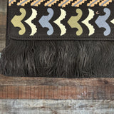 Stella & Dot Black/Multi Embroidery Taj Clutch NWT
