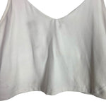 Lululemon White with Built-In Shelf Bra Cropped Tank- Size 12 (see notes)