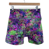 Lululemon Colorful Floral Printed Biker Shorts- Size 10