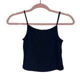 NIA Black Ribbed Cropped Cami- Size S (see notes)
