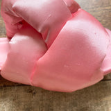 Sam & Libby Pink Knotted Satin Slide Sandals- Size 7.5