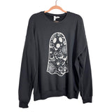 Bella + Canvas Charcoal Grey Ghost Crewneck Sweatshirt - Size L