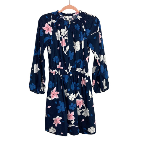 Free Assembly Navy Floral Mini Dress NWT- Size XS