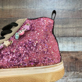 Steve Madden Girl’s Glitter High Top Sneakers- Size 2 (see notes)