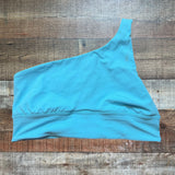 Lululemon Blue One Shoulder Sports Bra- Size 14
