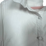 Listicle White Button Up Dress- Size L (see notes)