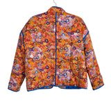 SHEIN Floral Print Quilted Jacket - Size XS