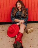 Retrofete Denim Belted Dress - Size XXL (Sold Out Online!)