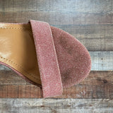 Windsor Pink Sparkle Glitter Heeled Sandals- Size 6 (see notes)