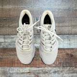 Pre-Owned Nike Zoom White Pink Heel Sneakers- Size 9 (see notes)