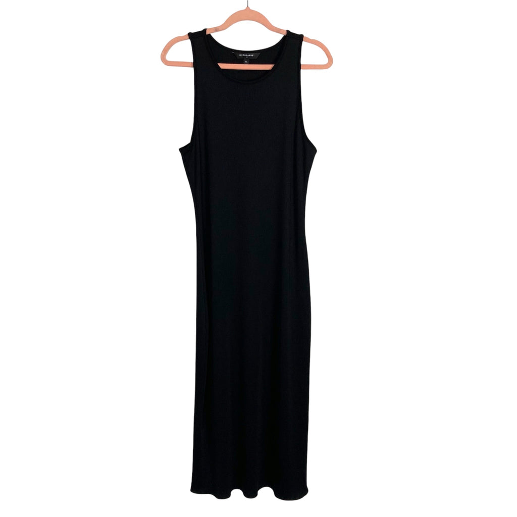 WHBM FORME x White House Black Market Black Ribbed Bodycon Tank Dress- The Saved Collection WHBM FORME x White House Black Market Black Ribbed Bodycon Tank Dress- The Saved Collection