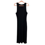 WHBM FORME x White House Black Market Black Ribbed Bodycon Tank Dress-Size XL