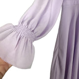 Gal Meets Glam Purple Ruffle Button Front Dress- Size 12