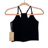 Popflex Black What's The Scoop Seamless Crop Tank NWT - Size S (Sold Out Online!)