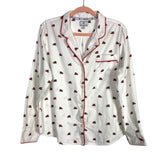 Petite Plume White Christmas Two Piece Pajama Set- Size L (see notes, sold as a set)