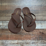 Fashion Chocolate Flip Flops- Size 39