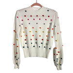 Avara White Pom Pom Karla Sweater NWT- Size XS (see notes, sold out online)