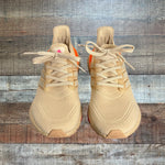Adidas Pale Pink/Orange Ultraboost Sneakers - Size 7.5