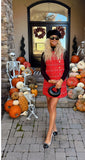 Entro Red Tweed Dress - Size M (sold out online)