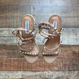 Steve Madden Studded Espadrille Wedge Sandals- Size 7