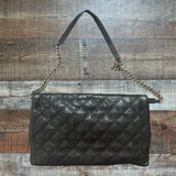 Marc Jacobs Black Foldover Chain Clutch