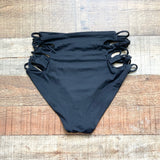Isabella Rose Black Stappy Side Cutout Bikini Bottoms- Size S
