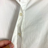 Forever New Off White Belted Hidden Button Up Top- Size 4 (see notes)