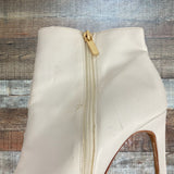 RAYE White Leather Stiletto Booties- Size 9 (see notes)