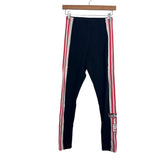Adidas Black Coral Side Striped Leggings- Size S (Inseam 26")