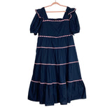 English Factory Navy with Pink Ric Rac Trim Dress NWT- Size 2X