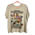 Zoe + Liv Beige Butterfly Tee- Size XXL