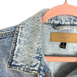 BlankNYC Washed/Fringe Denim Jacket - Size S (See Notes)
