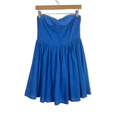 Day + Moon Blue Strapless Dress- Size S