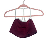 Gymshark Wine Side Striped Sports Bra- Size S