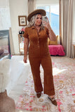 Show Me Your Mumu Camel Corduroy Jumpsuit NWT-Size XXL (sold out online)