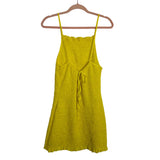 Free People Yellow Smocked Mini Dress - Size M (Sold Out Online!)