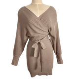She + Sky Camel Ribbed Belted Sweater Dress NWT- Size S (sold out online)