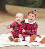 The Beaufort Bonnet Company Red Plaid Outfit - Size 12/18M (Sold Out Online!)