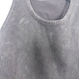 Mono B Washed Black Ribbed Tank- Size S