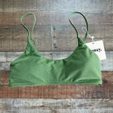 honey. Metallic Green Padded Bikini Top NWT- Size S (we have matching bottoms)