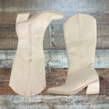 Madden NYC Tan Cowgirl Boots- Size 7.5