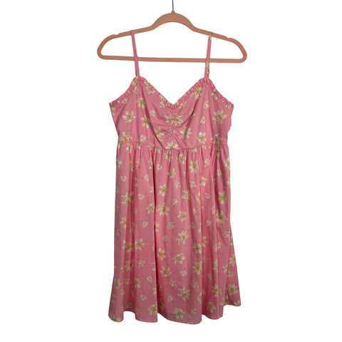 Draper James Pink Floral Print Dress - Size XS