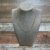 Golden Hour Jewelry Gold Flat Disc Necklace (New in Bag)