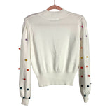 Avara White Pom Pom Karla Sweater NWT- Size XS (see notes, sold out online)