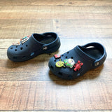 Crocs Navy with Charms Classic Clogs-Size C10 (see notes)