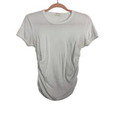 MOTHER White Cinched Sides Tee- Size S (see notes)