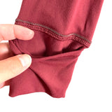 Lululemon Maroon Zipper Pocket Long Sleeve Tee-Size 12