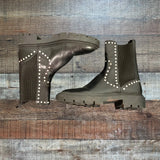 ZARA Black Studded Leather Boots- Size 38