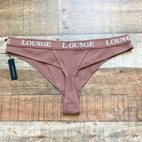 Lounge Chocolate Ribbed Thong NWT- Size XL (we have matching bra)