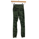 Lululemon Green Camo High Rise Leggings- Size 2 (Inseam 25”)